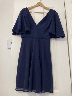 MANIJU / Fit & Flare Navy Dress